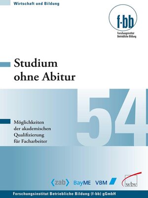 cover image of Studium ohne Abitur